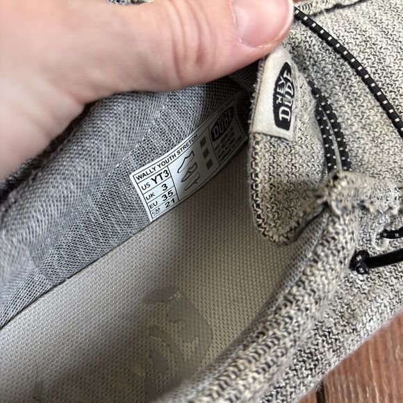 Hey Dude Wally Youth Stretch Yin Yang US Kid's YT3 3 - Picture 4 of 5